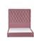 In House Madrid Velvet Bed Frame - Single - 200x90 cm - Light Pink