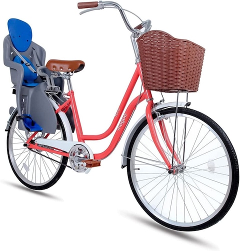 ITG Mogoo Bicycle Rear Carrier Mounted Baby Seat, Blue, Child Rear Bicycle Seat Gh523, Bike Seat Safety Seat Adjustable Child Bike Carrier Seat For Bicycle