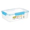 Addis Clip N Seal Rectangular Lunch Box 2.8L White/Blue