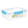 Addis Clip N Seal Rectangular Lunch Box 2.8L White/Blue