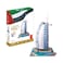 Cubicfun Burj Al Arab 3D Puzzle Multicolour Pack of 101