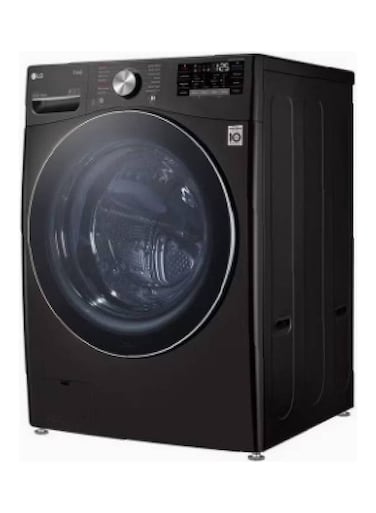 إل جي غسالة تحميل أمامي، واي فاي، 21.0 كجم، WF2111BST، لون أسود ستيم (غير شامل التركيب)