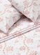 3-Piece Queen Size 180 Thread Count Premium Collection Printed Bedsheet Set Includes 1xBedsheet, 2xPillow Cases 50x75 cm Cotton Red/White 240x254cm
