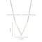 Aiwanto Silver V Shape Necklace