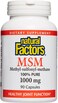 Natural Factors Msm 1000 mg, 90 Capsules