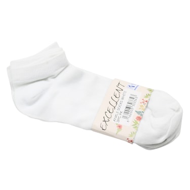 Excellent Ankle Socks 3 Pairs White