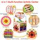 Amagoing 6-in-1 Activity Cube Multifunction Bead Maze Roller Coaster Classic Wooden Educational Toys for Kids