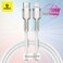 Baseus USB C to Lightning Fast Charging Data Transfer Cable PD 20W Cafule Series Power Delivery for iPhone 14/14 Pro/13 Pro/13 Pro Max/13/13 mini, iPad 9, 12 mini/12/12 Pro, 1M White