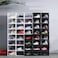 1CHASE&reg; Shoe Storage Box, Side Open High Quality storage Organizer Boxes - Stores Shoes Size up to UK 46 (Big Size), 2 Box Set (Transparent/Clear)