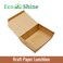 EcoShine   Medium Lunchbox without window - 100% Natural, Compostable, Ecofriendly, Safe &amp; Hygienic Kraft Paper (Pack of 25 boxes)