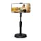 Generic Desktop Portable Stable Round Base Cell Phone Stand Holder, Black