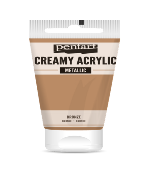 CREAMY ACRYLIC METALLIC BRONZE