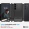 Spigen Rugged Armor designed for Samsung Galaxy S24 case cover (2024) - Matte Black