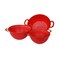 Mintra Small Plastic Strainer Colanders - Red