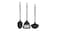 3-piece kitchen utensil set, black/stainless steel