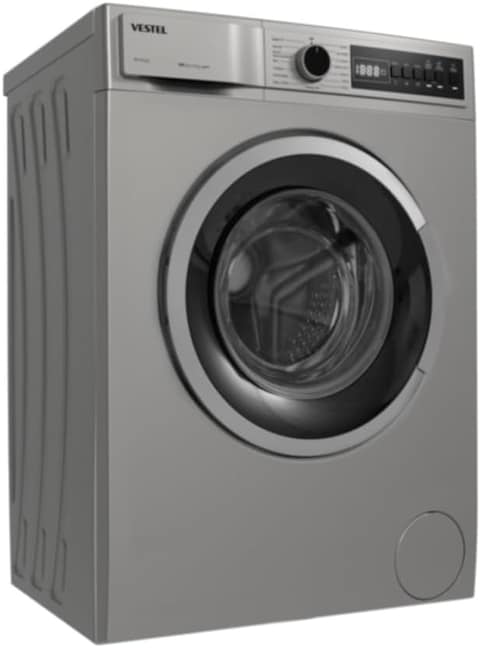 Vestel 7kg Front Load Washing Machine, 1000 RPM, ESMA Certified, A++ Energy, 15 Programmes, Giant &amp; Full Openning Door (180 Degree Openning), W710T2-DSS - 1 Year Full Warranty &amp; 5 Year Motor Warranty