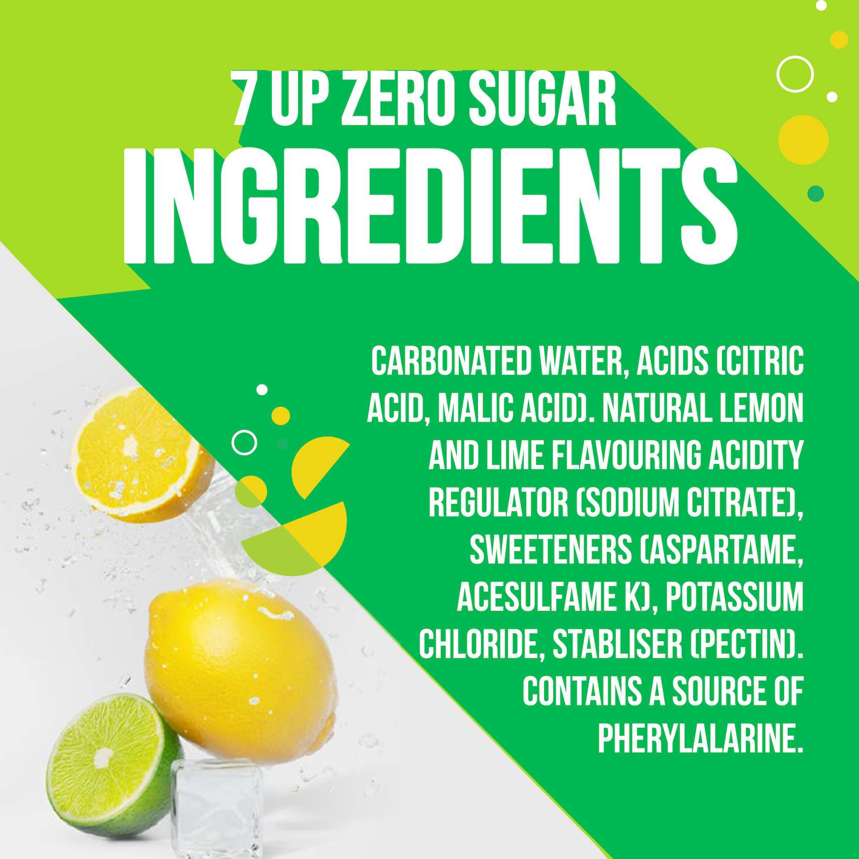 7UP Zero Zesty Lemon and Lime Flavor Zero Sugar Can 330ml