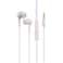 Ion wired earphone 3.5 aux with microphone, White