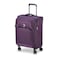 Delsey Optimax Lite 4 Wheel Soft Casing Expandable Cabin Trolley 55cm Purple