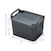 Strata, Small Urban Store Basket, Charcoal Grey Color, Made in UK