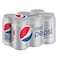Pepsi Diet Carbonated Soft Drink Cans 355ml Pack of  6