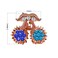 Aiwanto Hair Clips Girls Beautiful Hair Accessories 2 Pcs - Blue Stoned