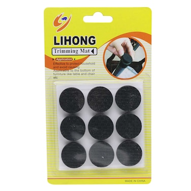 Lihong Rubber Trimming Mat Black 30mm 9 Pieces