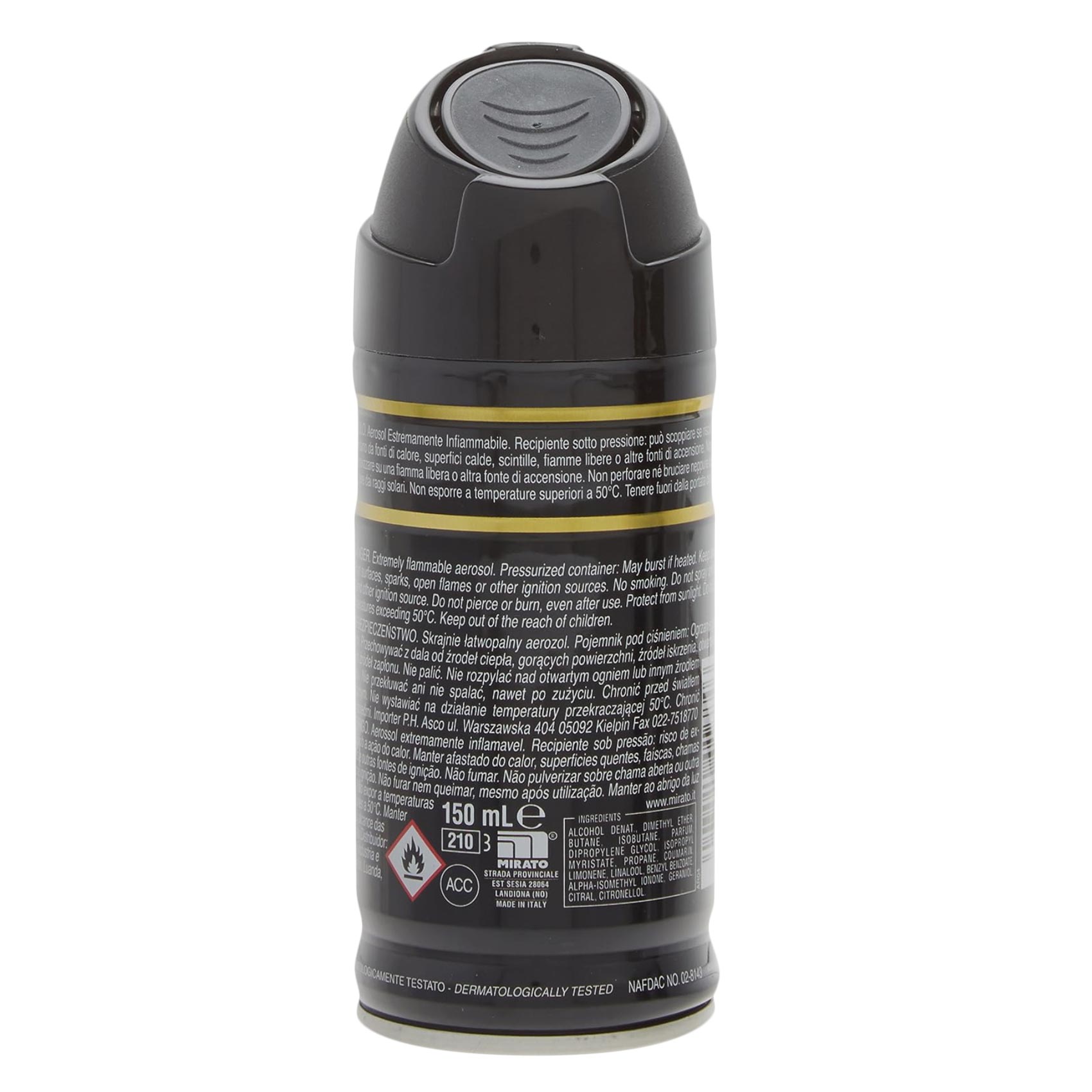 Malizia Deodorant Spray Gold 50 Ml product thumbnail 2