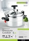 Royalford 15L Aluminum Pressure Cooker, Silver