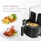 Nobel Air Fryer 3 Litre Basker Capacity / 4 Litre Drawer Capacity With Detachable Non-stick Drawer &amp; Frying Basket With LED Light, Auto Shut Off Feature NAF4000 Black