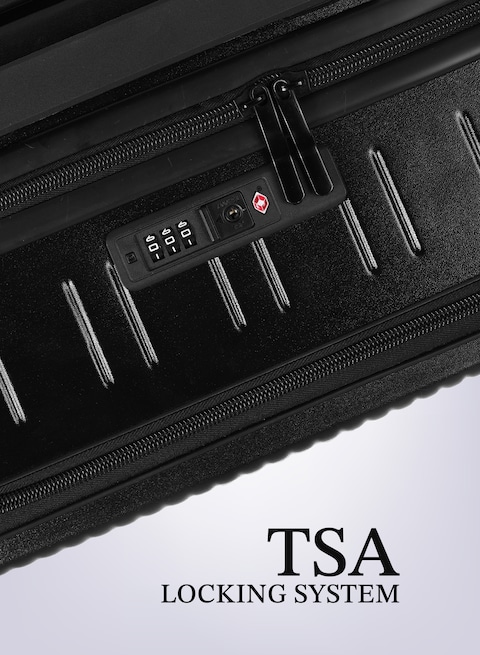 Front Open Cover 20 inch Large Capacity Trolley Suitcase, Password Case, Universal Wheel Suitcase(Black