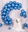 Metallic Chrome Balloons 50 Pcs 12 Inch Helium Shiny Thicken Latex Balloons Party Decoration (Blue)