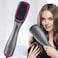 Generic Hair Dryer Styler 3 In 1 Brush Salon Styler For Straightening Negative Ion Ceramic Blow Dryer Brush (Pink)