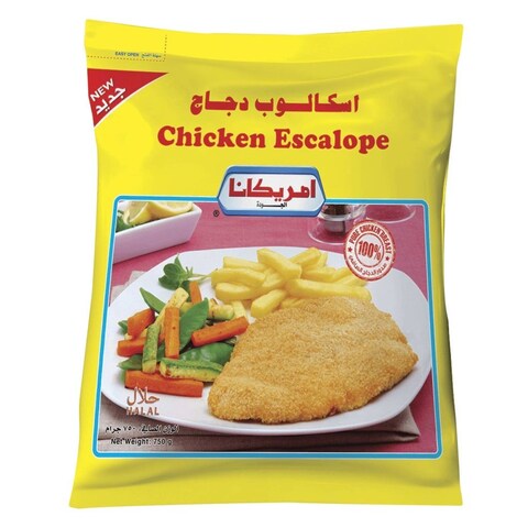 Buy Americana Chicken Escalope 750g in Kuwait