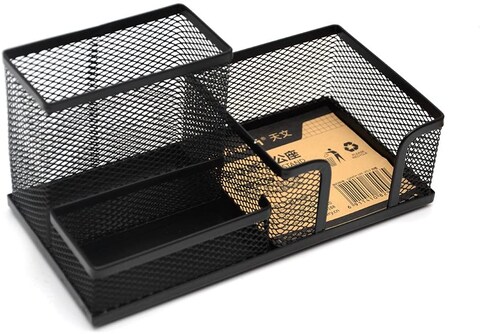 Generic Mental Pen Holder Pencils Stands Box Desk Stationery Organizer
