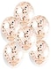 Red Owl - 5Pcs Inflatable Rose Gold Confetti Balloon 12Inch Latex Clear Balloon Birthday - Baby Shower Party Decoration