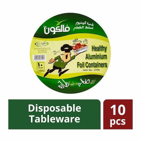 فالكون رقم 2700 أوعية ألومنيوم - 10 قطع