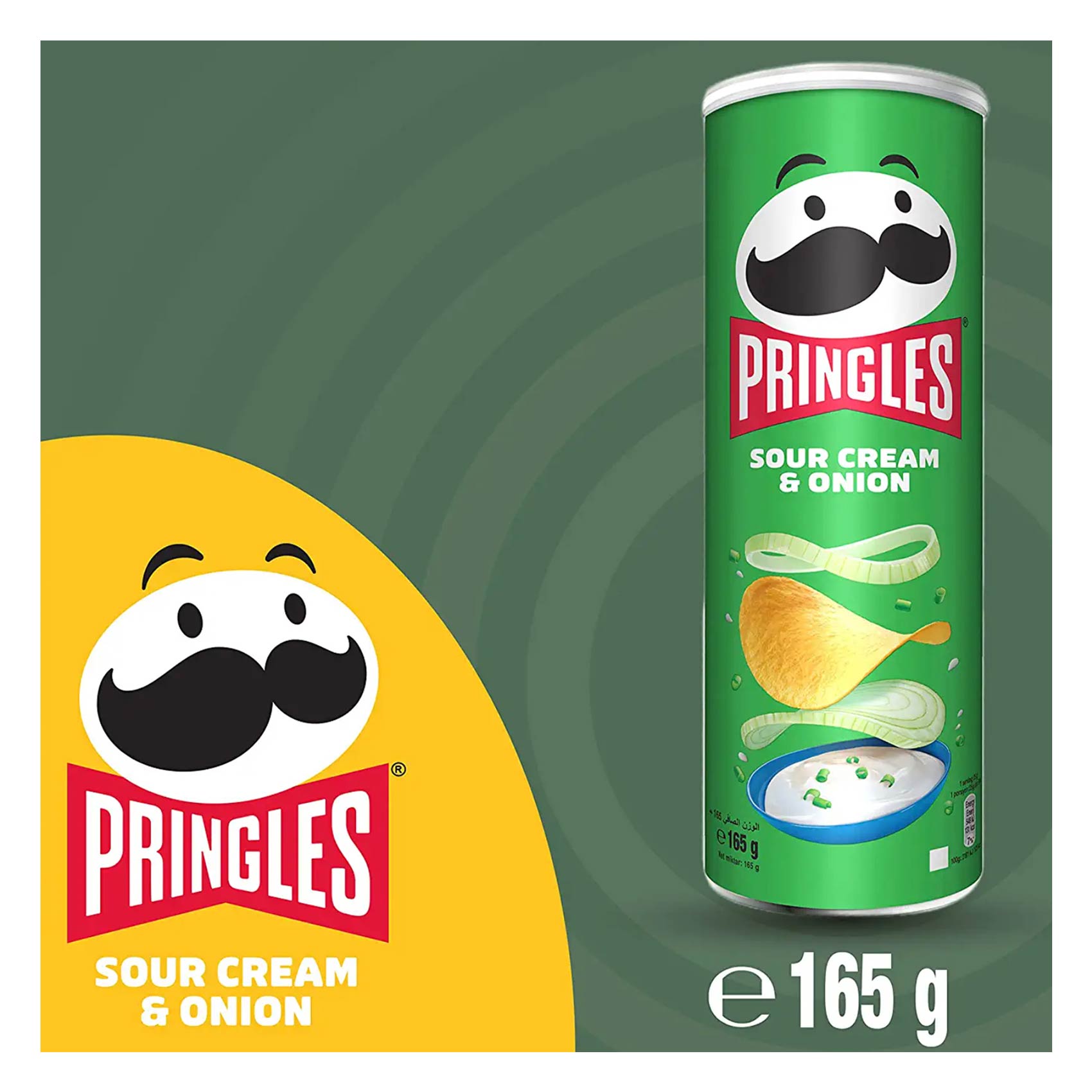 Pringles Sour Cream And Onion Chips 165g