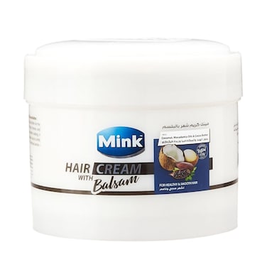 Mink Hair Cream with Balsam, Coconut, Macadamia Oil and Cocoa Butter - 250 ml