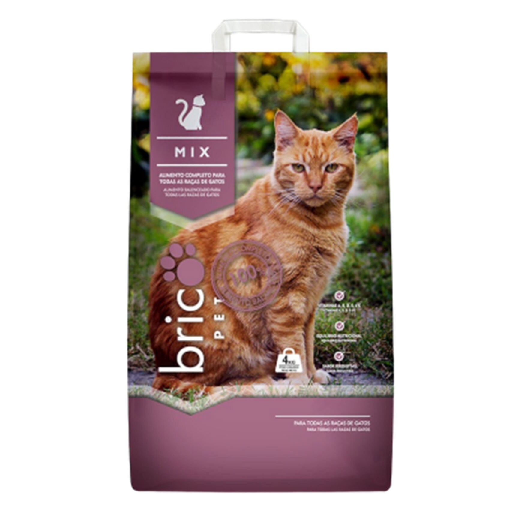 Buy Bricopet Cat Mix 4KG Online Shop Pet Supplies on Carrefour