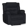 In House Velvet Classic Recliner Chair - Dark Grey - NZ30