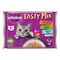 Whiskas Tasty Mix of Tuna Salmon Spinach Flavour in Jelly Food for Cats, 1 Years and above, 70g Pack of 4