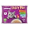 Whiskas Tasty Mix Wet Cat Food, Tuna Salmon with Spinach in Jelly, Pack of 24x70g