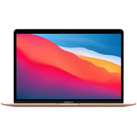 Apple MacBook Air 13 Inch, 8GB RAM, 256GB SSD, Gold (M1 Chip, 8-Core CPU And 7-Core GPU, English Keyboard, MGND3ZS/A)