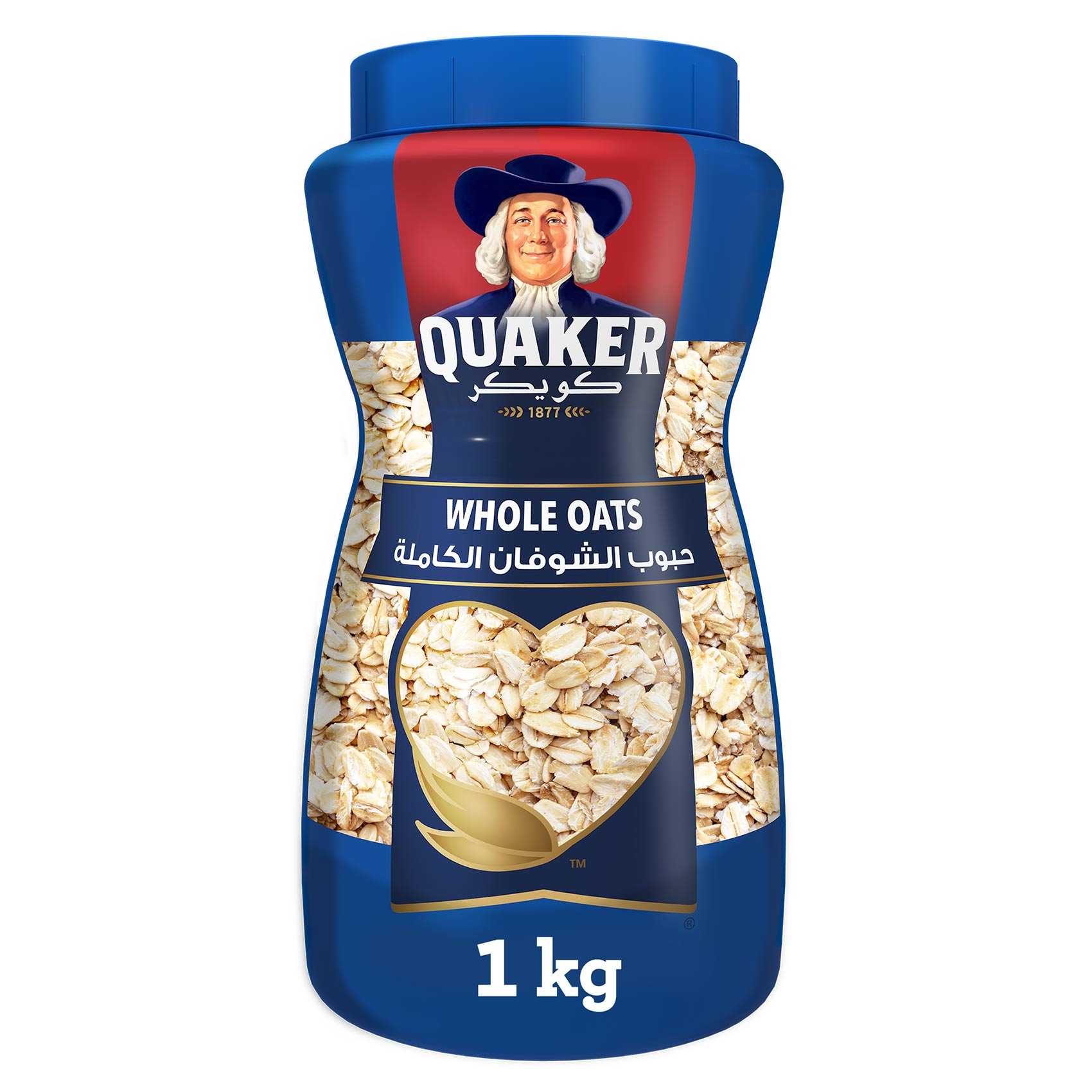 Quaker Whole Oats Jar 1kg