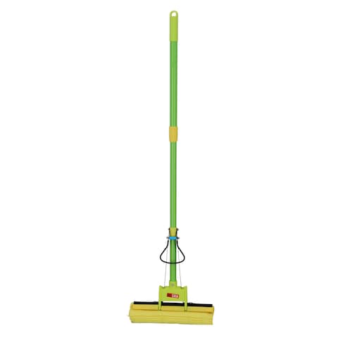 اشتري Delcasa Dc1294 Floor Squeezer - Portable Lightweight With Adjustable Handle Sponge Mop With Absorbent Sponge, Perfect Floor Cleaner For Hardwood, Tile  More في الامارات