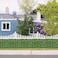 Egardenkart® Artificial Faux Hedge Privacy Fence Wall Screen, Leaf and Vine Decoration for Outdoor Garden Home Decor, (Watermelon)
