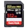 Sandisk Extreme Pro SDXC Memory Card 512GB Black
