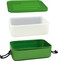 Metal Food Box With Polypropylene Inlet & Lid (Plus) Green