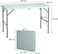 Heavy Duty Multipurpose Folding Table Portable Plastic Folding Table Picnic Dining table Centerfold Ideal for Crafts Outdoor Events Light and Durable Convenient Carry Handle (L122 x W60 x H74 CM)